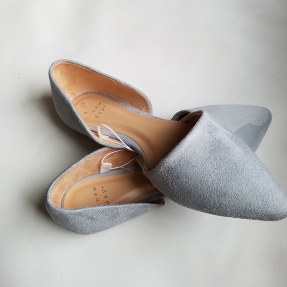 NWT Pointed Toe Closed Back Flats-6 - Picture 3 of 4